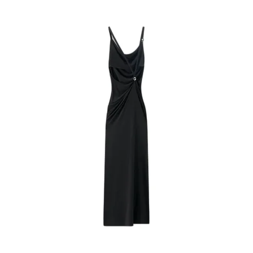 Cowl-Neck Strap Dress
