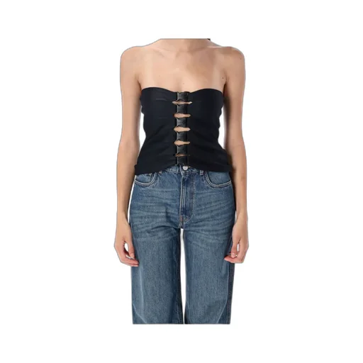 Multi-Button Corset Top