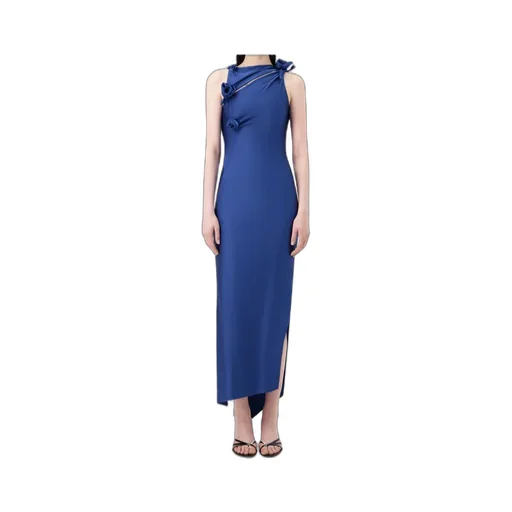 Asymmetric Floral Dress
