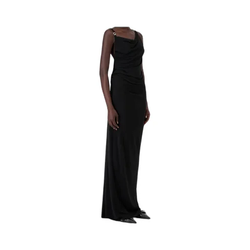 Cowl-Neck Strap Dress