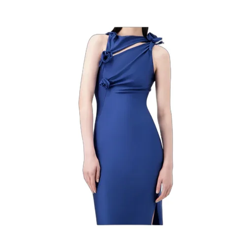 Asymmetric Floral Dress
