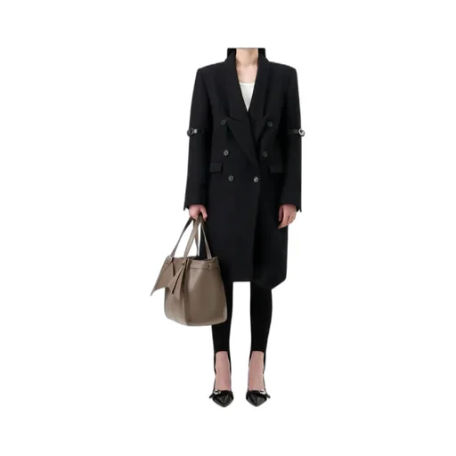 Logo Belted-Detail Coat