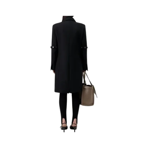 Logo Belted-Detail Coat