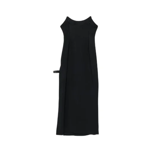 Side-Split Strap Midi Dress