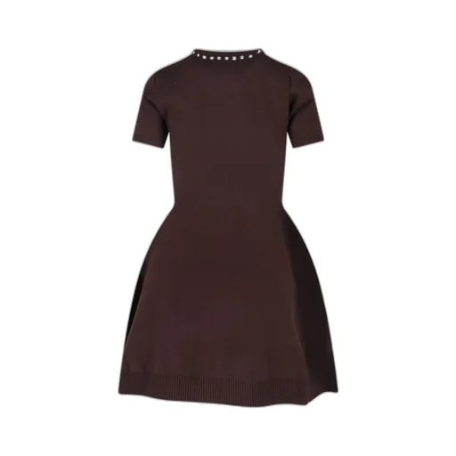 Embellished Short-Sleeve Mini Dress