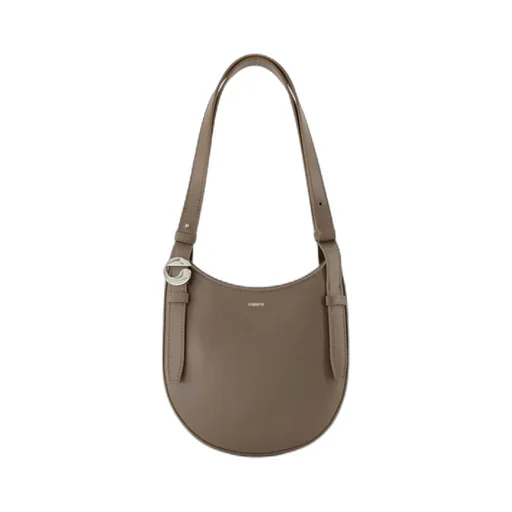 Half-Moon Shoulder Bag With Belt Detail