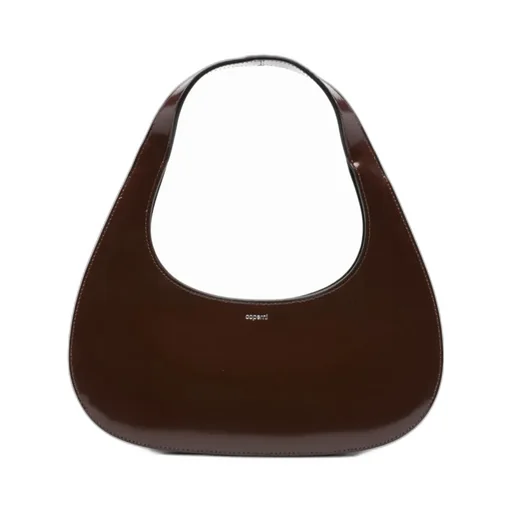 Slim Swipe Patent-Leather Shoulder Bag