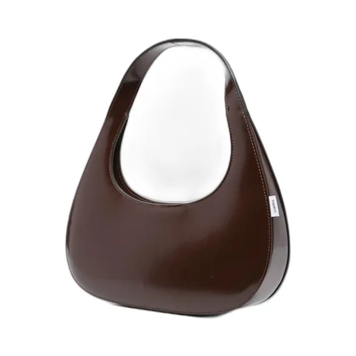 Slim Swipe Patent-Leather Shoulder Bag