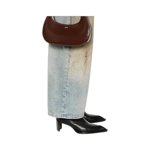 Slim Swipe Patent-Leather Shoulder Bag