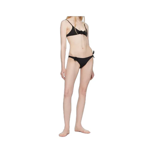 Floral-Motif Strapped Bikini Top