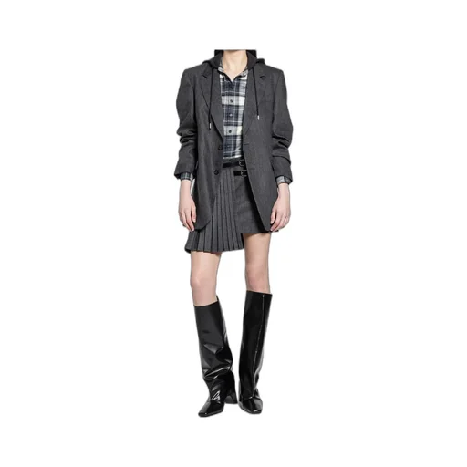 Single-Breasted Long Sleeve Suit Jacket
