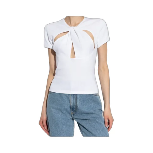 Twist-Detail Short-Sleeve Top