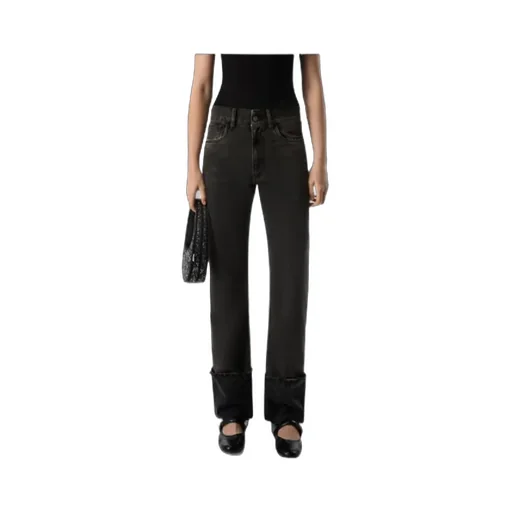 Turn Up-Hem Jeans