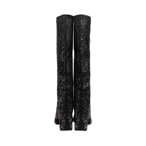 Crystal-Embellished Bridge Tall Boots
