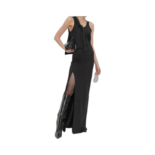 Knotted Jersey Maxi Dress
