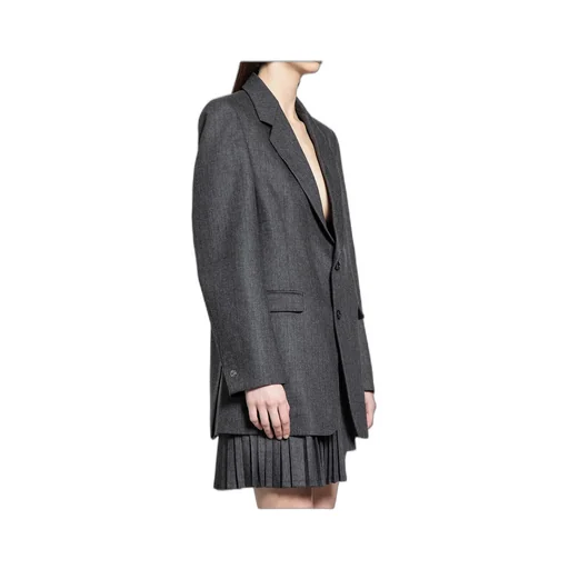 Single-Breasted Long Sleeve Suit Jacket