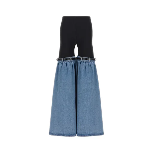 Hybrid Denim Flare Trousers