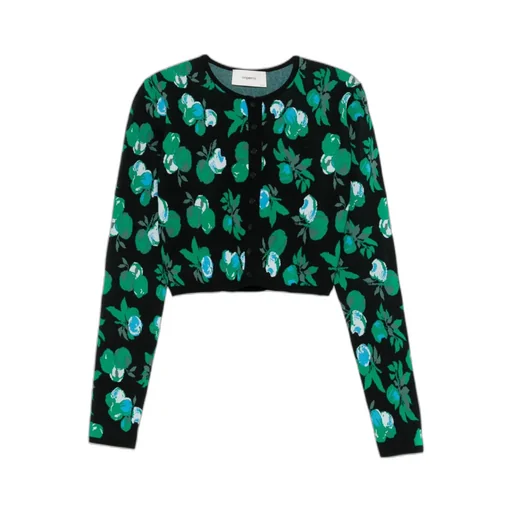 Floral Jacquard Cardigan