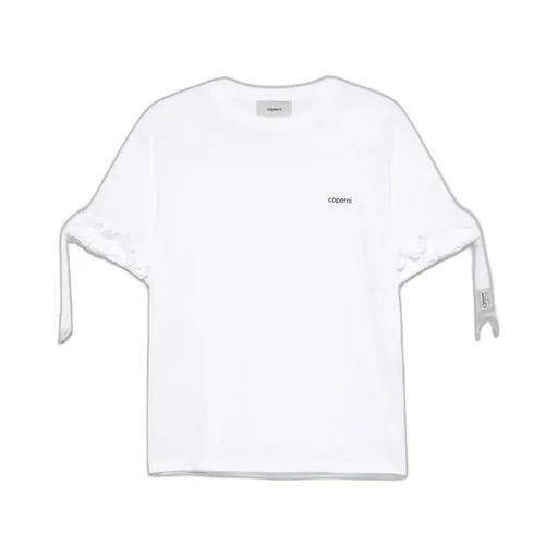 Logo-Print Ruffle-Trim T-Shirt