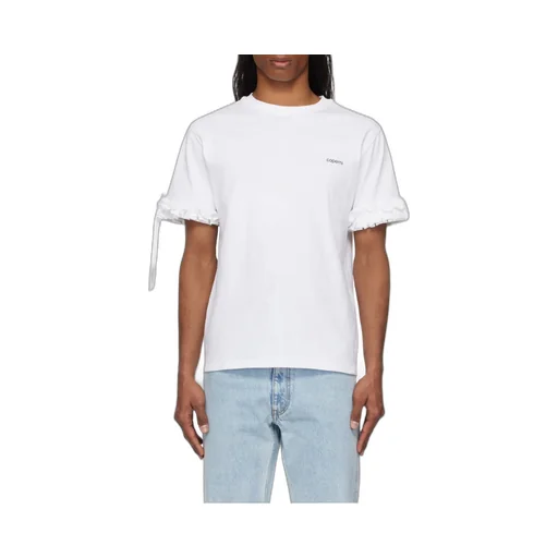 Logo-Print Ruffle-Trim T-Shirt