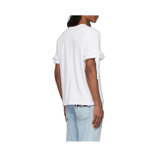 Logo-Print Ruffle-Trim T-Shirt