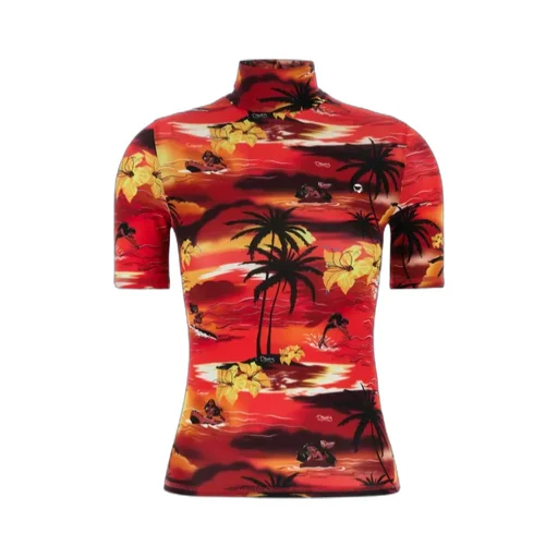X Disney Tropical High Neck Fitted Top