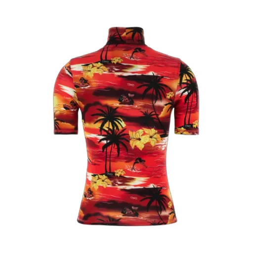 X Disney Tropical High Neck Fitted Top