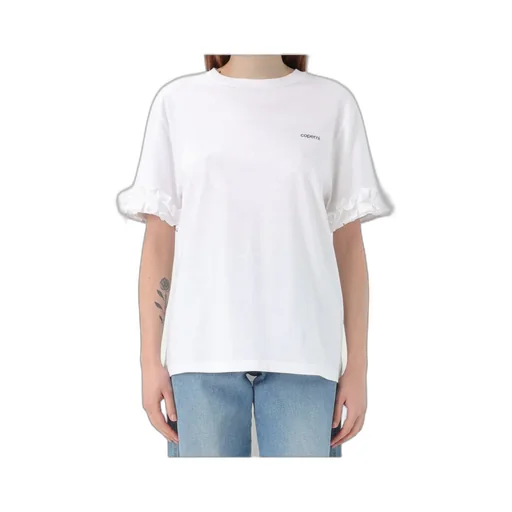 Logo-Print Ruffle-Trim T-Shirt