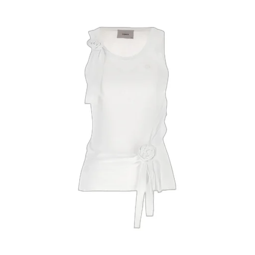 Distressed Rose Sleeveless Tank Top