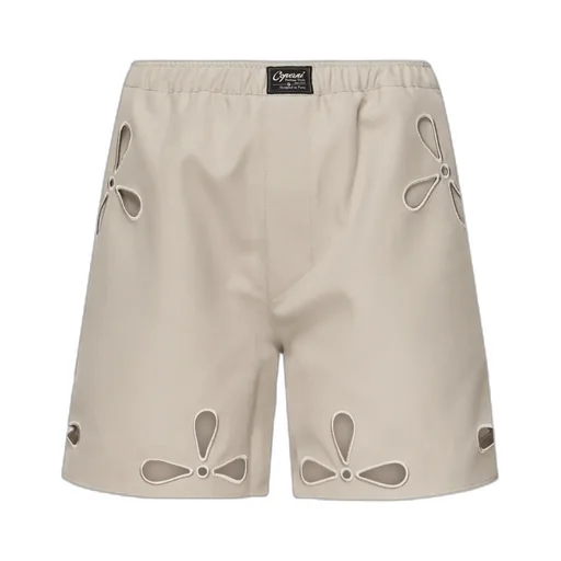 Logo Patch Cut-Out Shorts