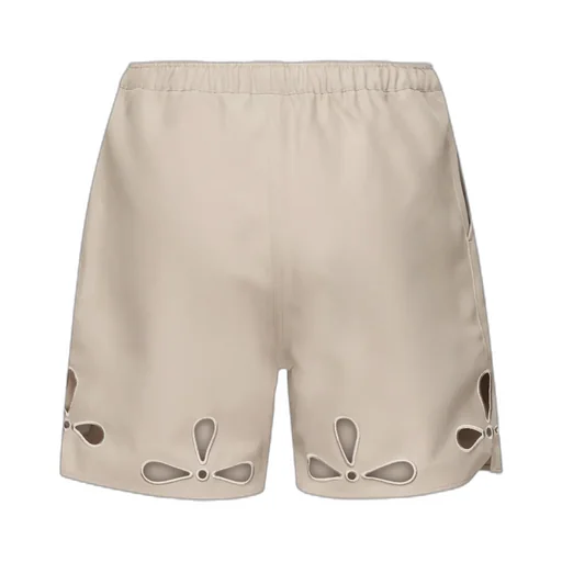 Logo Patch Cut-Out Shorts
