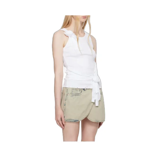 Distressed Rose Sleeveless Tank Top