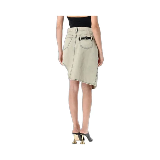 Denim Skirt With Multiple Pockets