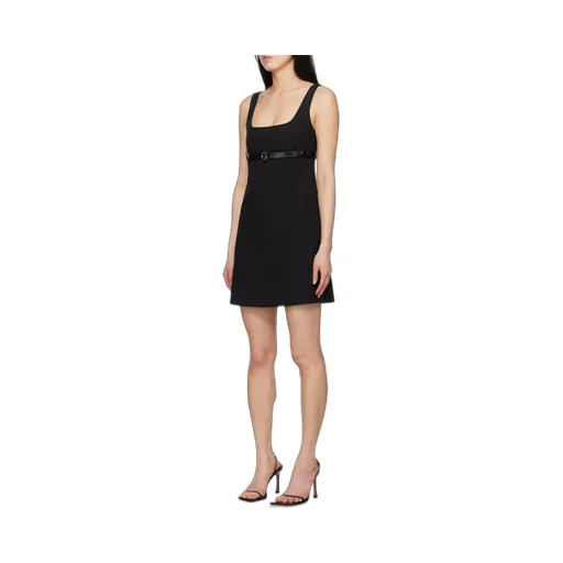 Belted Tailored Mini Dress