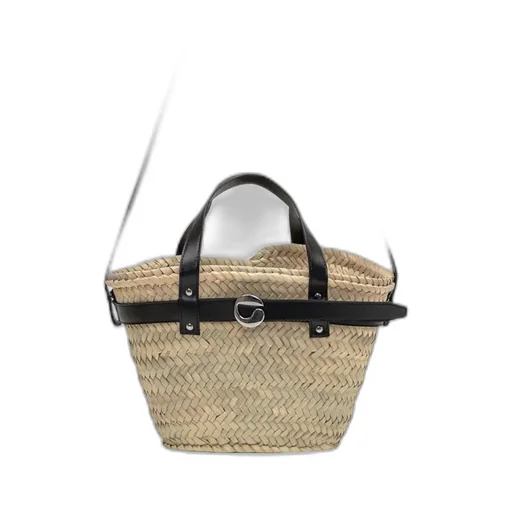 Logo Plaque Interwovened Shoulder Bag