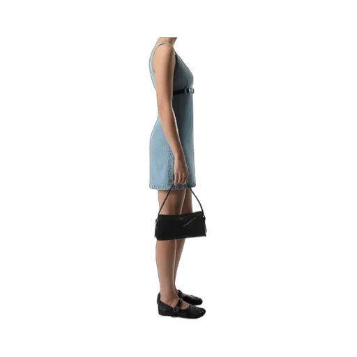 Belted Denim Mini Dress