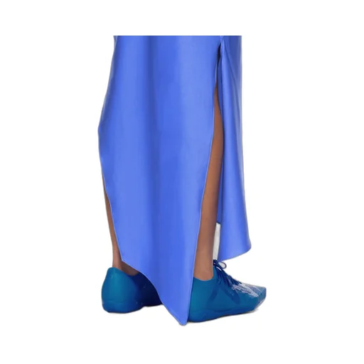 Asymmetric Flower Maxi Dress
