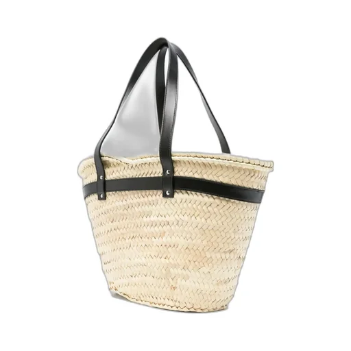 Logo-Plaque Top Handle Bucket Bag