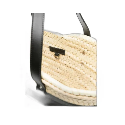 Logo-Plaque Top Handle Bucket Bag