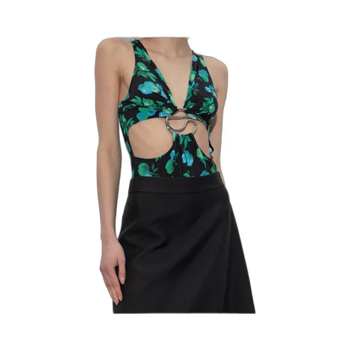 Floral-Print Bodysuit