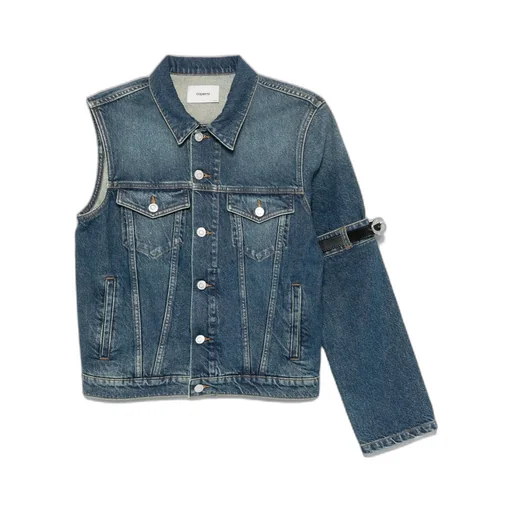 Single-Arm Denim Coat