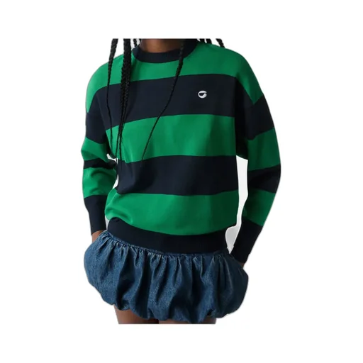 Striped Crew-Neck Sweater