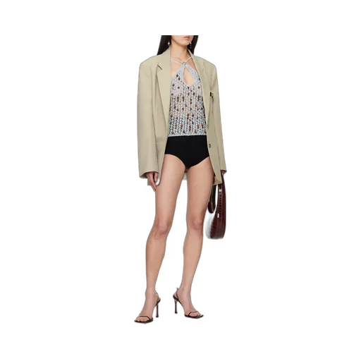 Belted-Pocket Blazer