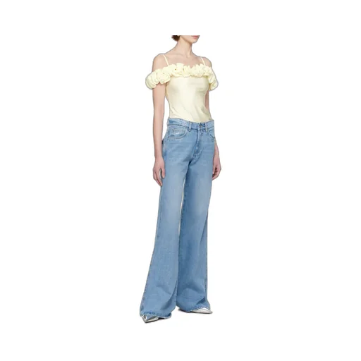 Ruffled Asymmetric Hem Top