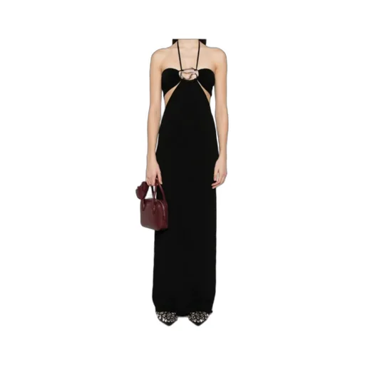 Knitted Halter Neck Maxi Dress