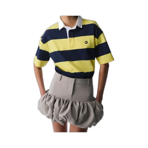 Logo Embroidered Striped Polo Shirt