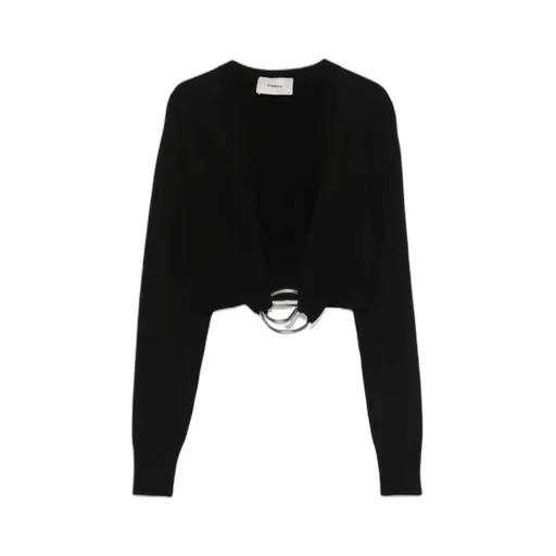 C-Logo Knitted Cropped Top