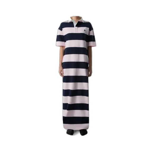 Striped Long Polo Dress