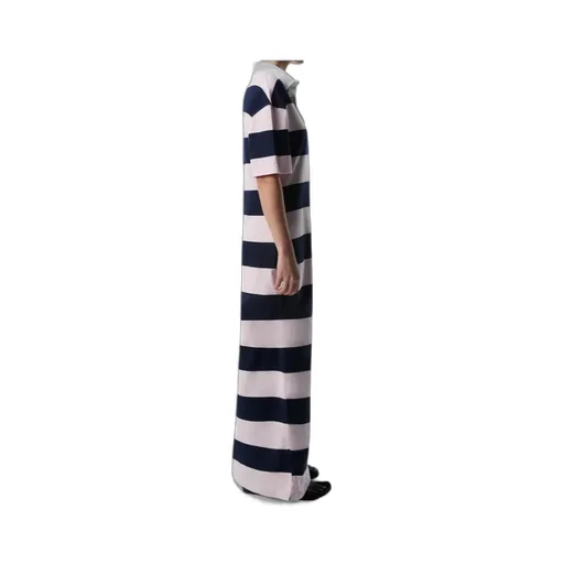 Striped Long Polo Dress