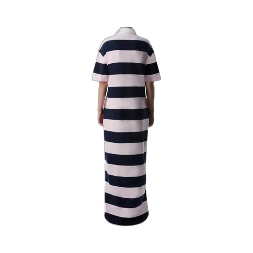 Striped Long Polo Dress